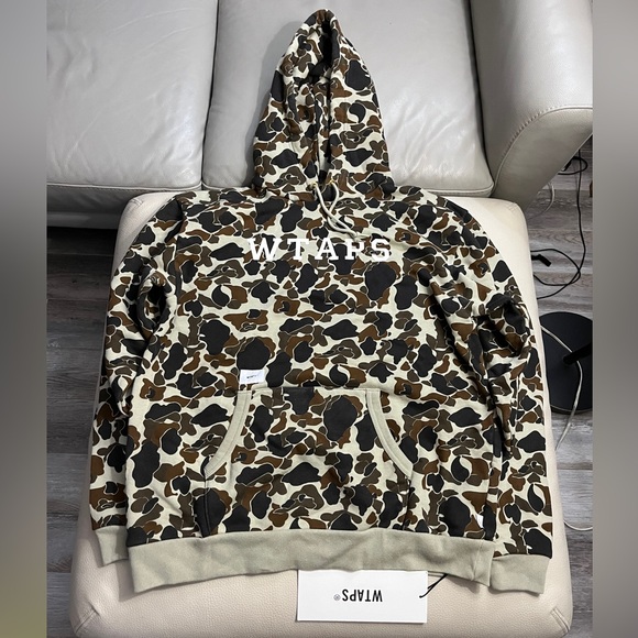 NWT - WTAPS Men’s Relaxed Fit Camo Hoodie - Made in Japan - Size 2 / US M - Picture 4 of 13